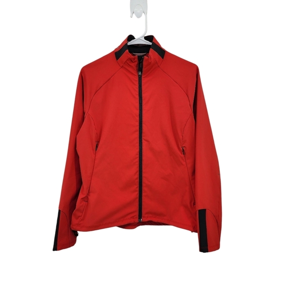 REI Women's Poly Stretch Full Zip Jacket Red Orange - M - Picture 1 of 8